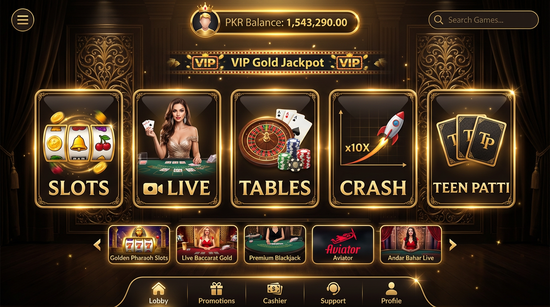 Main screen of KK Club casino page for PK players
